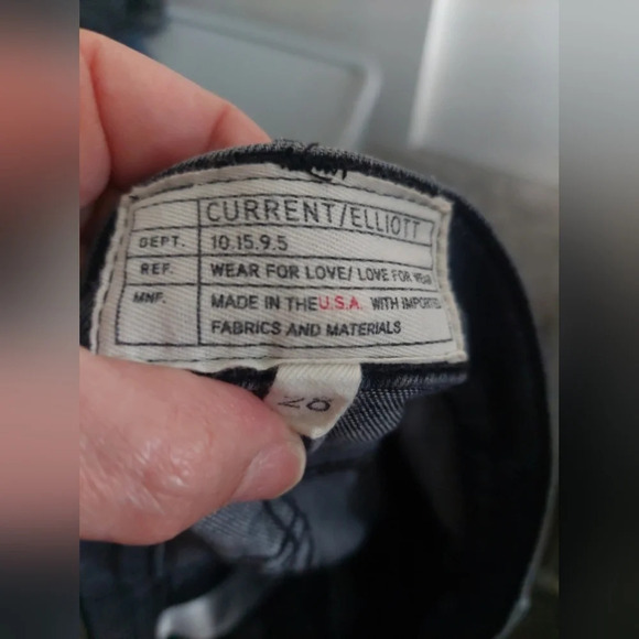 Current/Elliott "Everett" high waisted stiletto Jeans Faded Black/Gray Size 28 - Picture 3 of 8